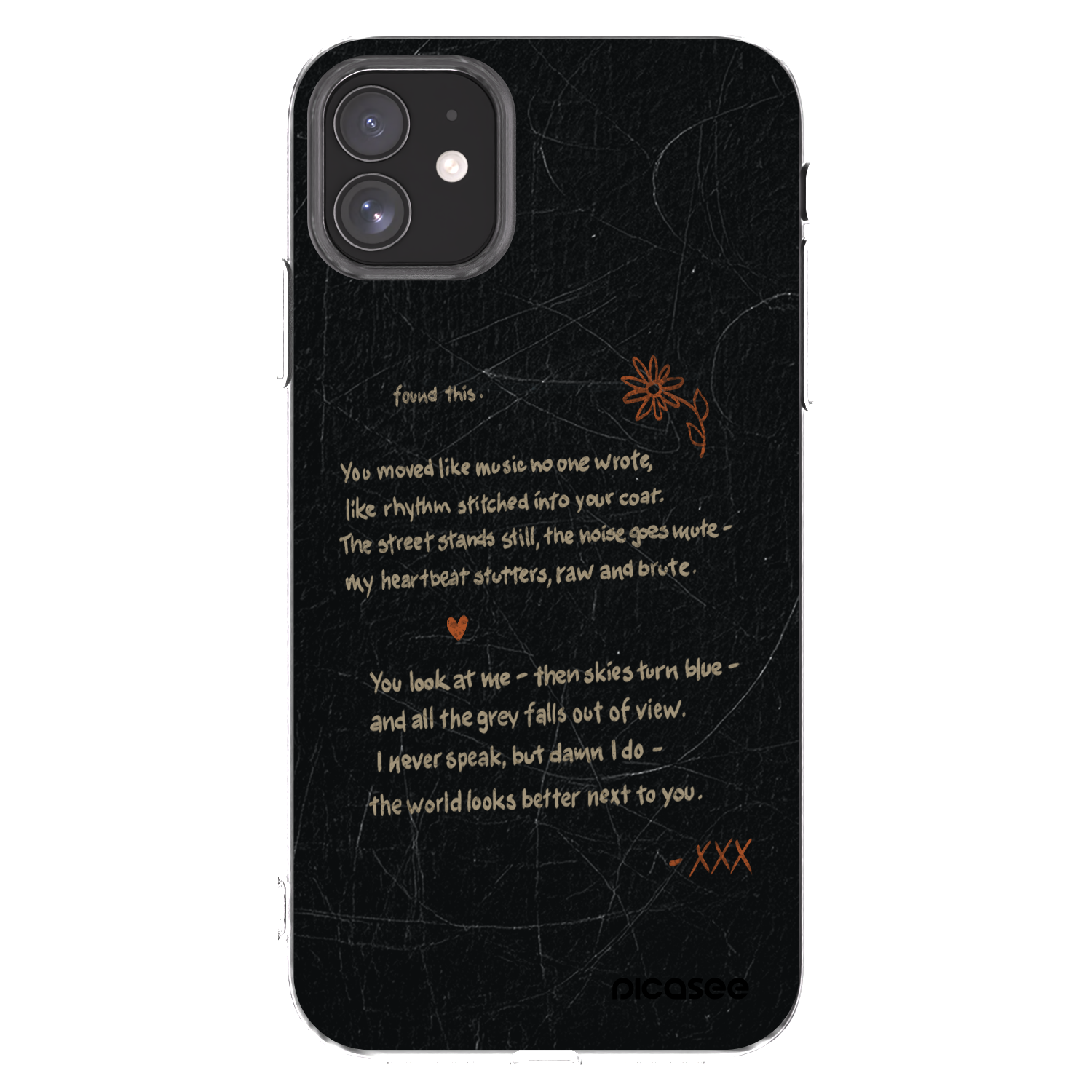 Picasee Apple iPhone 11 Hülle - Transparentes Silikon - POET