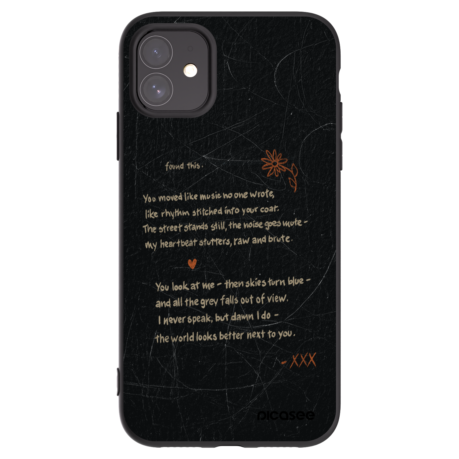 Picasee Apple iPhone 11 Hülle - Schwarzes Silikon - POET