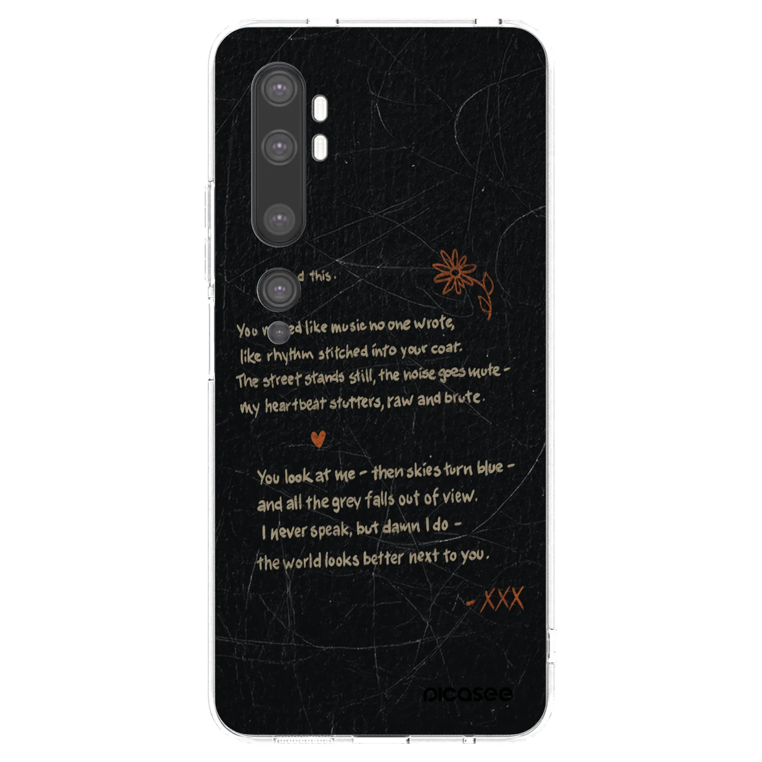 Picasee Xiaomi Mi Note 10 (Pro) Hülle - Transparentes Silikon - POET