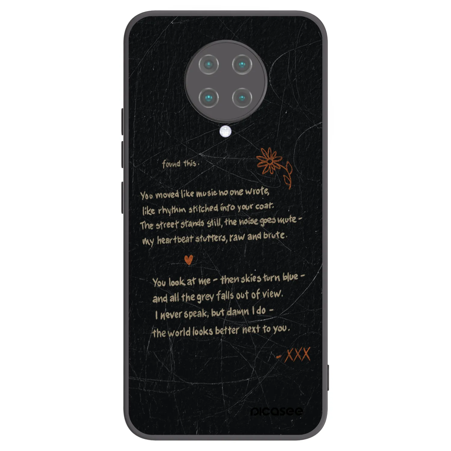 Picasee Xiaomi Poco F2 Pro Hülle - Schwarzes Silikon - POET