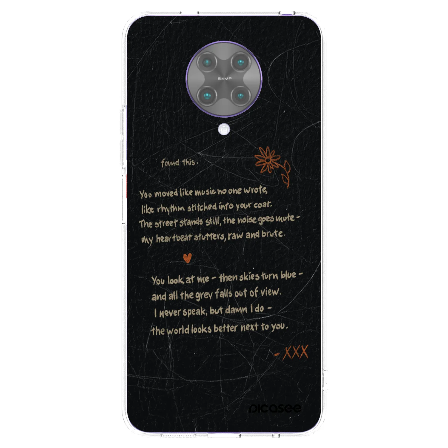 Picasee Xiaomi Poco F2 Pro Hülle - Transparentes Silikon - POET