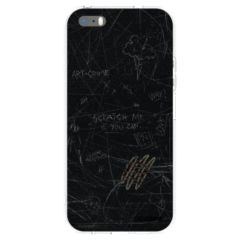 Picasee Apple iPhone 5/5S/SE Hülle - Transparentes Silikon - SCRATCH