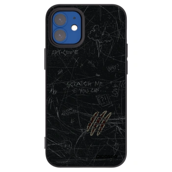 Picasee Apple iPhone 12 mini Hülle - Schwarzes Silikon - SCRATCH