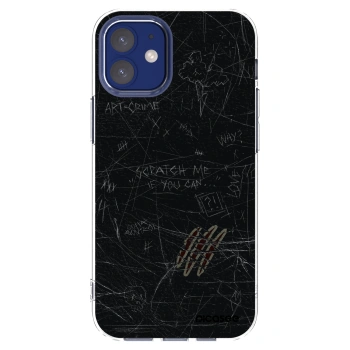 Picasee Apple iPhone 12 mini Hülle - Transparentes Silikon - SCRATCH