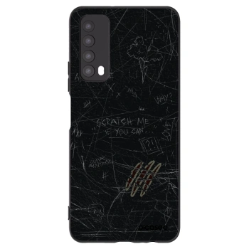 Picasee Huawei P Smart 2021 Hülle - Schwarzes Silikon - SCRATCH