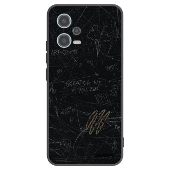 Picasee Xiaomi Redmi Note 12 5G Hülle - Schwarzes Silikon - SCRATCH