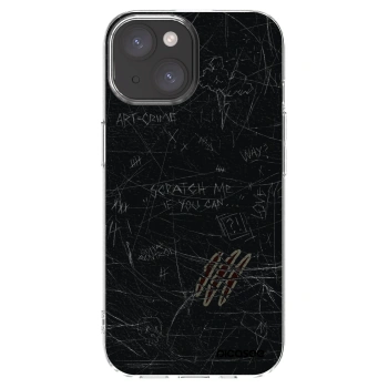 Picasee Apple iPhone 15 Hülle - Transparentes Silikon - SCRATCH
