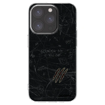 Picasee Apple iPhone 15 Pro Hülle - Transparentes Silikon - SCRATCH