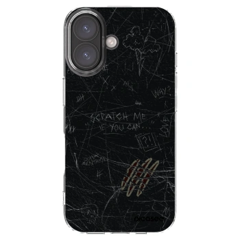 Picasee Apple iPhone 16 Hülle - Transparentes Silikon - SCRATCH