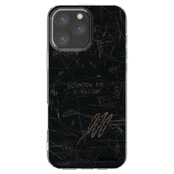 Picasee Apple iPhone 16 Pro Max Hülle - Transparentes Silikon - SCRATCH