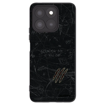 Picasee Honor X8c Hülle - Schwarzes Silikon - SCRATCH