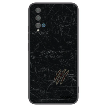Picasee Huawei Nova 5T Hülle - Schwarzes Silikon - SCRATCH