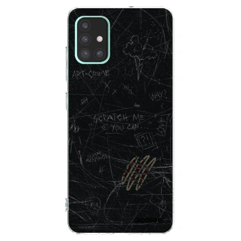 Picasee Samsung Galaxy A51 A515F Hülle - Transparentes Silikon - SCRATCH