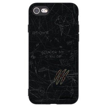 Picasee Apple iPhone SE 2020 Hülle - Schwarzes Silikon - SCRATCH