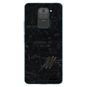 Picasee Xiaomi Redmi Note 9 Hülle - Schwarzes Silikon - SCRATCH