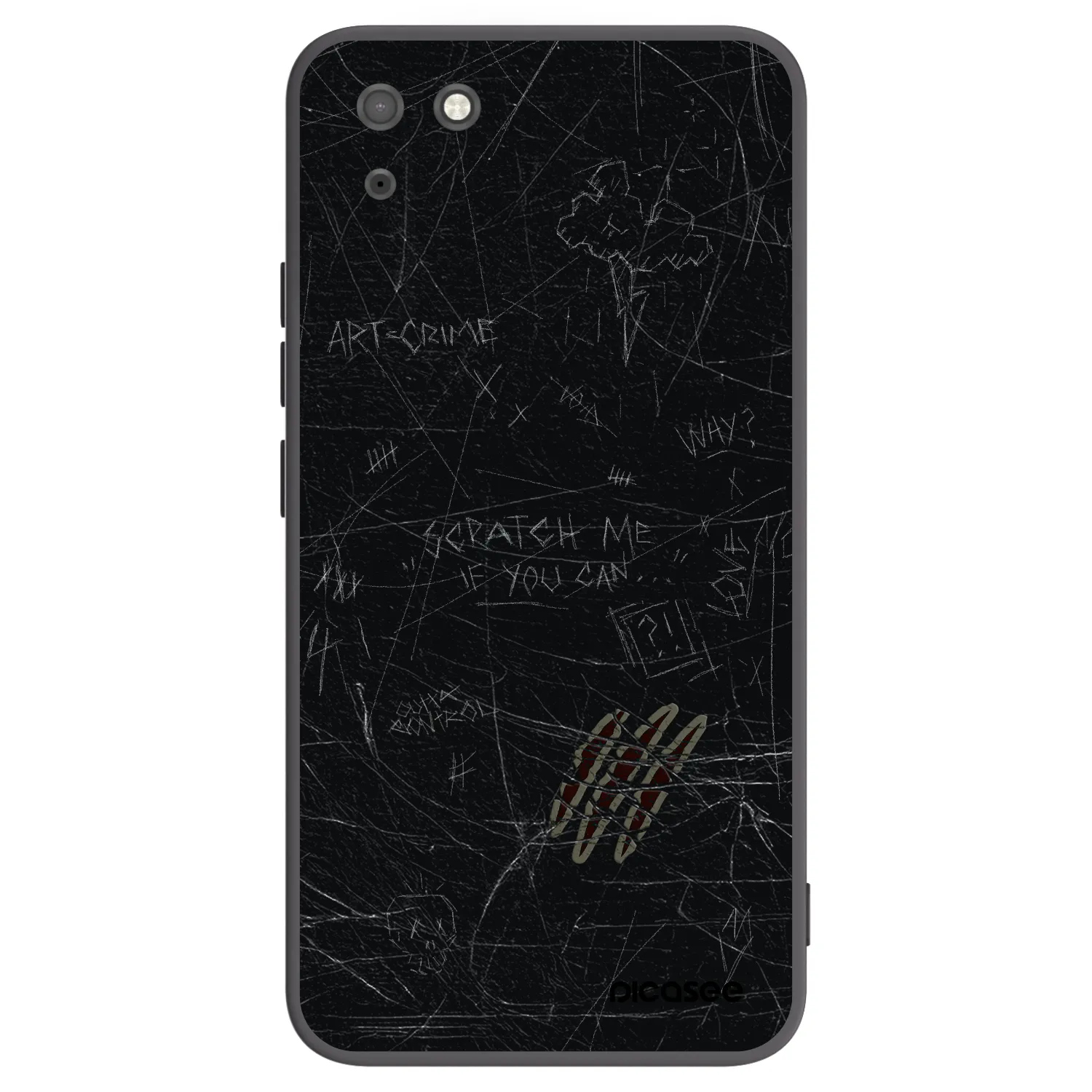 Picasee Huawei Y5P Hülle - Schwarzes Silikon - SCRATCH