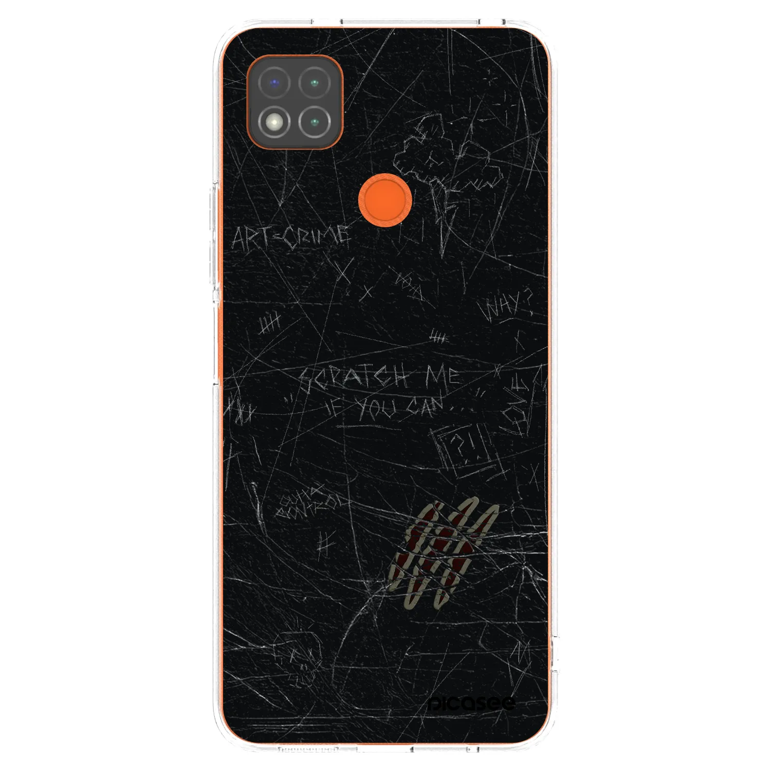 Picasee Xiaomi Redmi 9C Hülle - Transparentes Silikon - SCRATCH