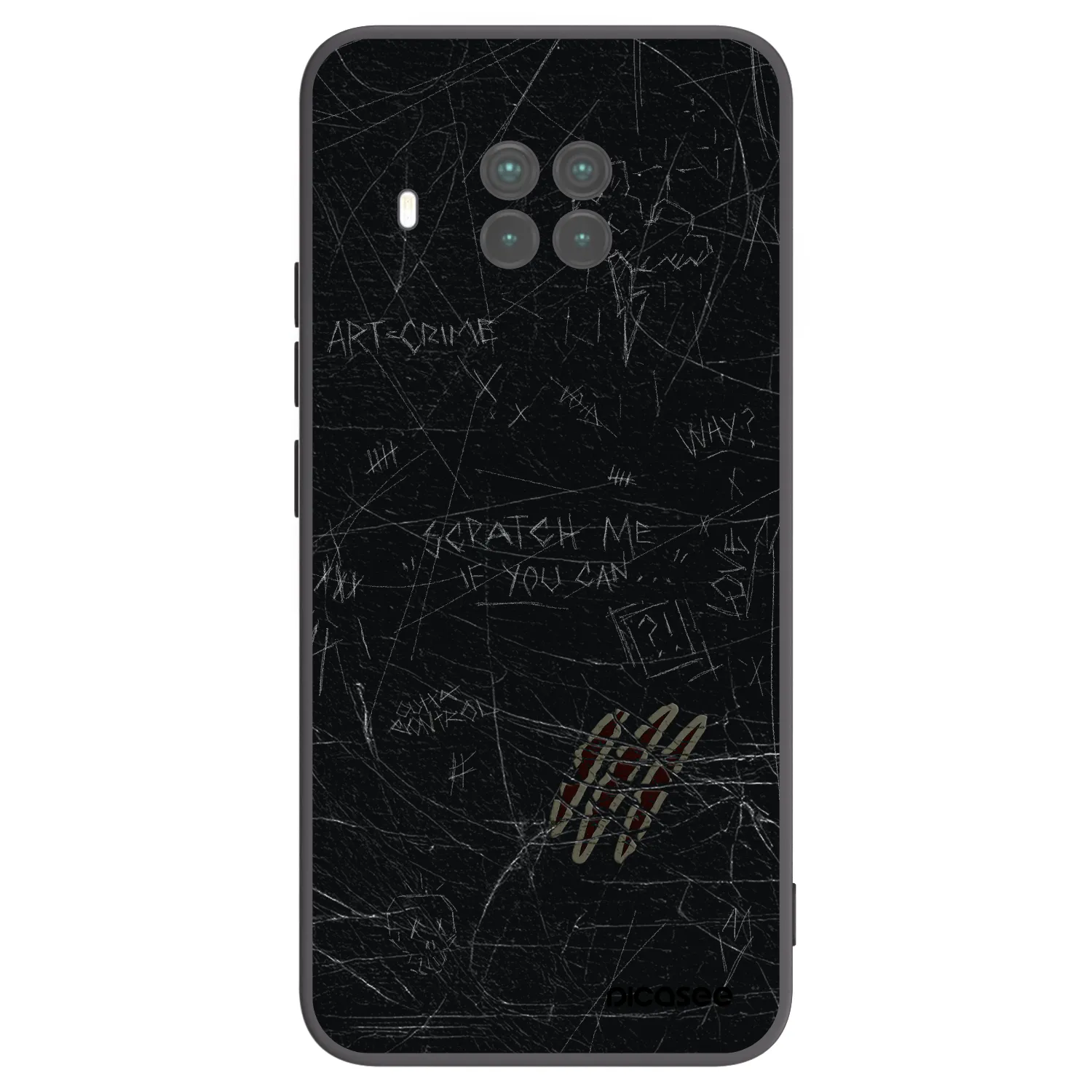 Picasee Xiaomi Mi 10T Lite Hülle - Schwarzes Silikon - SCRATCH