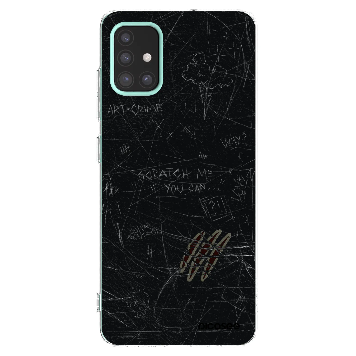 Picasee Samsung Galaxy M31s Hülle - Transparentes Silikon - SCRATCH