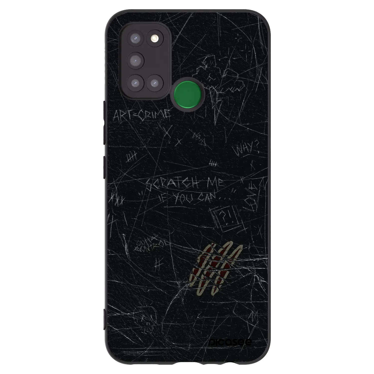 Picasee Realme 7i Hülle - Schwarzes Silikon - SCRATCH