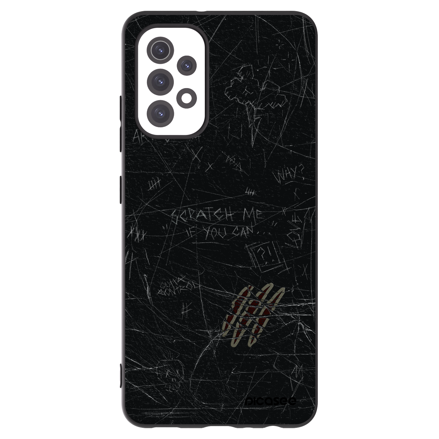 Picasee Samsung Galaxy A32 5G A326B Hülle - Schwarzes Silikon - SCRATCH