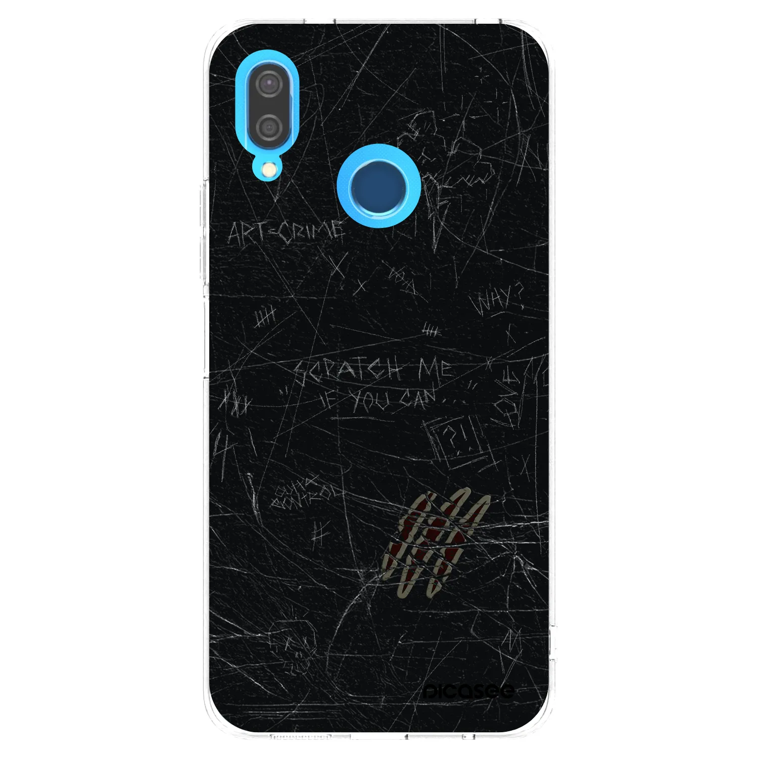 Picasee Huawei P20 Lite Hülle - Transparentes Silikon - SCRATCH