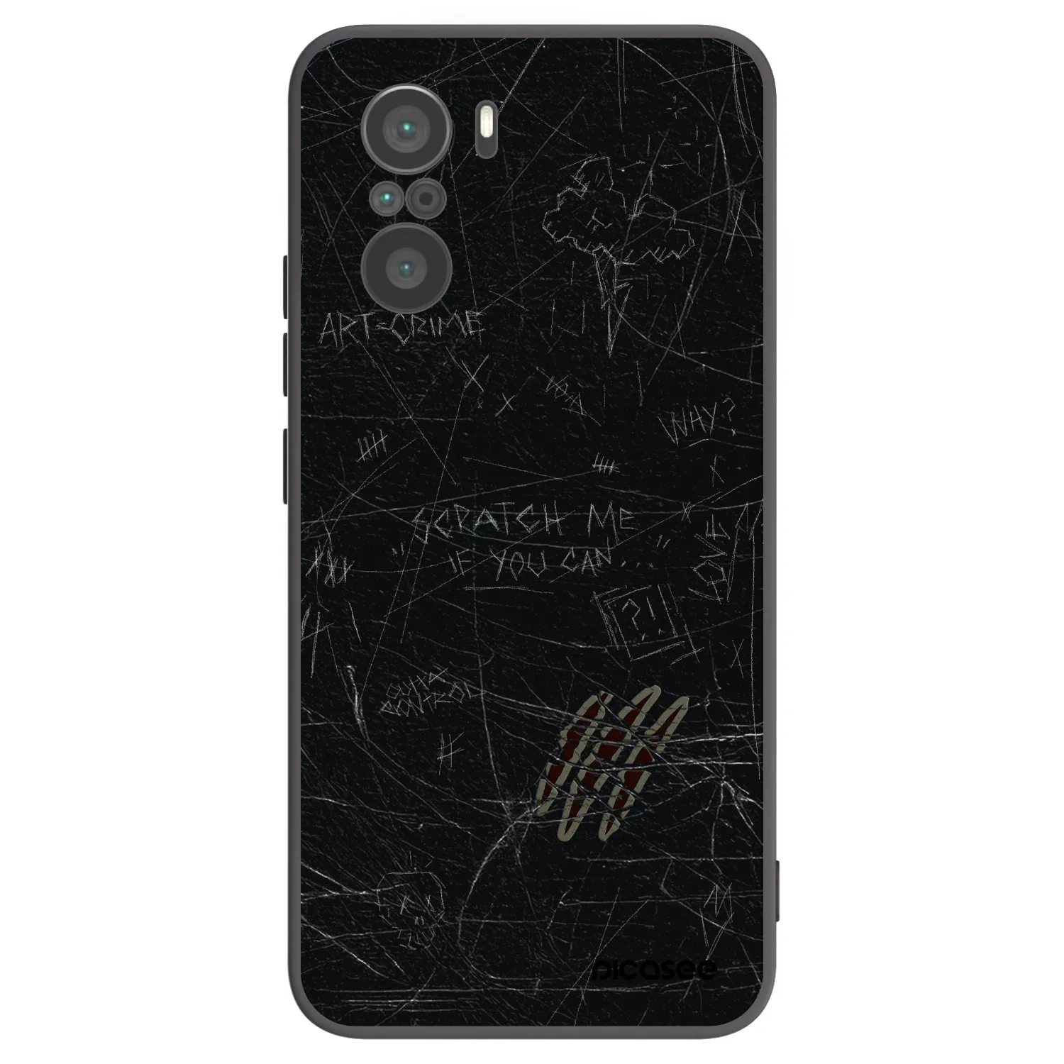 Picasee Xiaomi Poco F3 Hülle - Schwarzes Silikon - SCRATCH