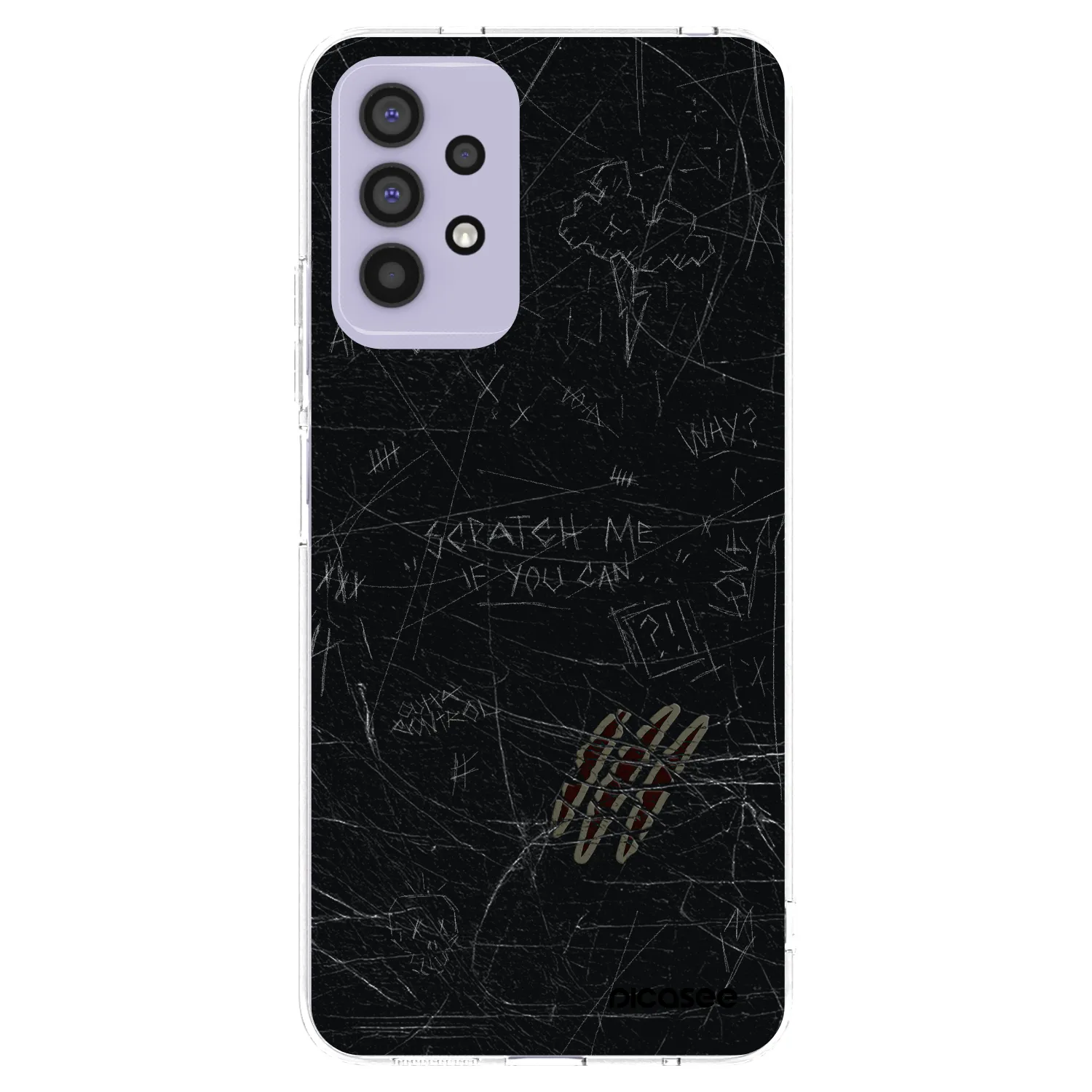 Picasee Samsung Galaxy A32 4G SM-A325F Hülle - Transparentes Silikon - SCRATCH