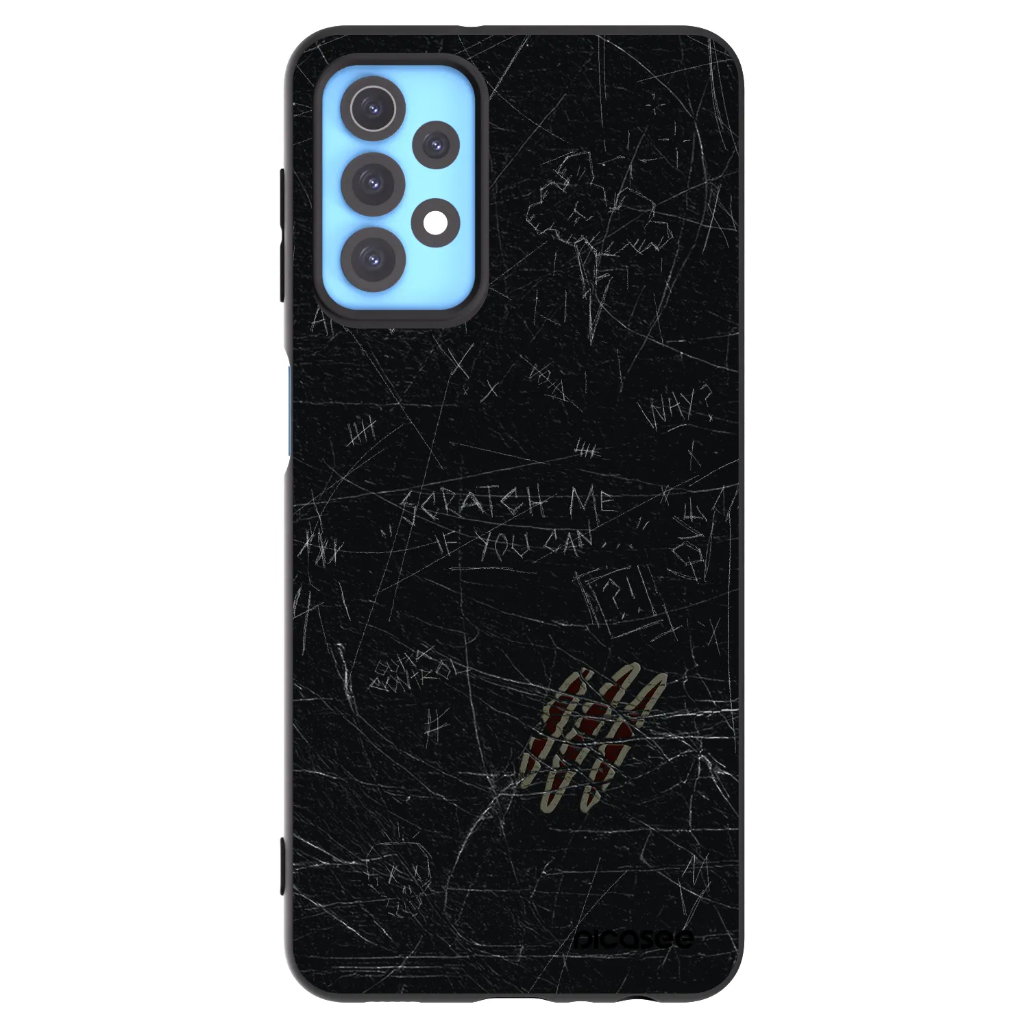 Picasee Samsung Galaxy A32 4G SM-A325F Hülle - Schwarzes Silikon - SCRATCH