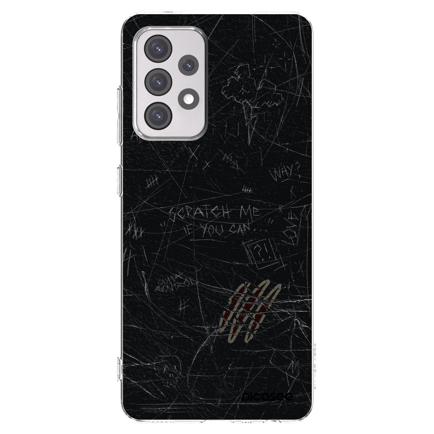 Picasee Samsung Galaxy A52s 5G A528B Hülle - Transparentes Silikon - SCRATCH