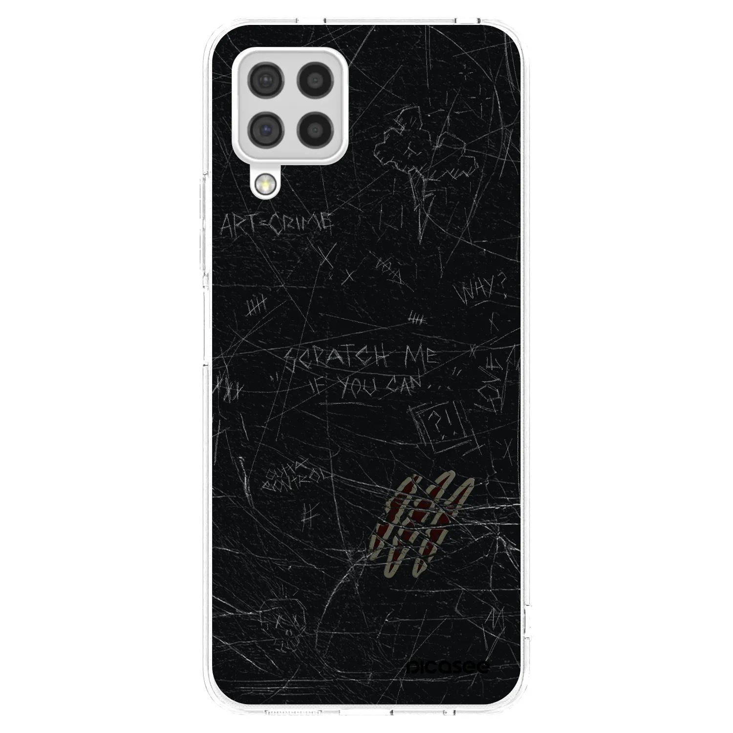 Picasee Samsung Galaxy A22 A225F 4G Hülle - Transparentes Silikon - SCRATCH