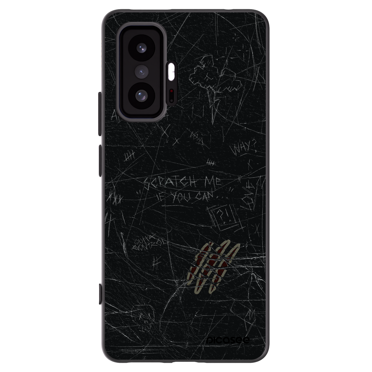 Picasee Xiaomi 11T Pro Hülle - Schwarzes Silikon - SCRATCH