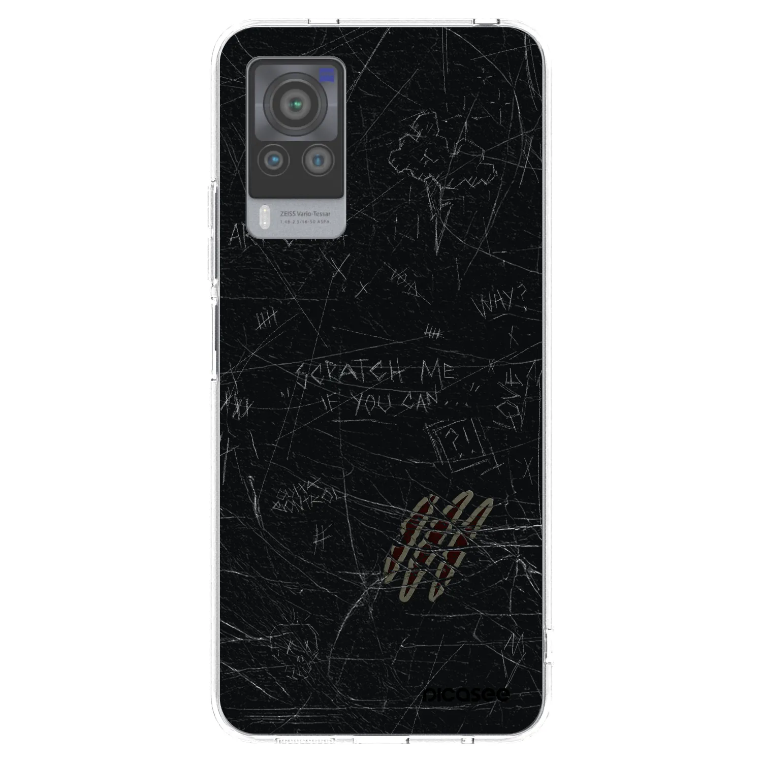 Picasee Vivo X60 Pro 5G Hülle - Transparentes Silikon - SCRATCH