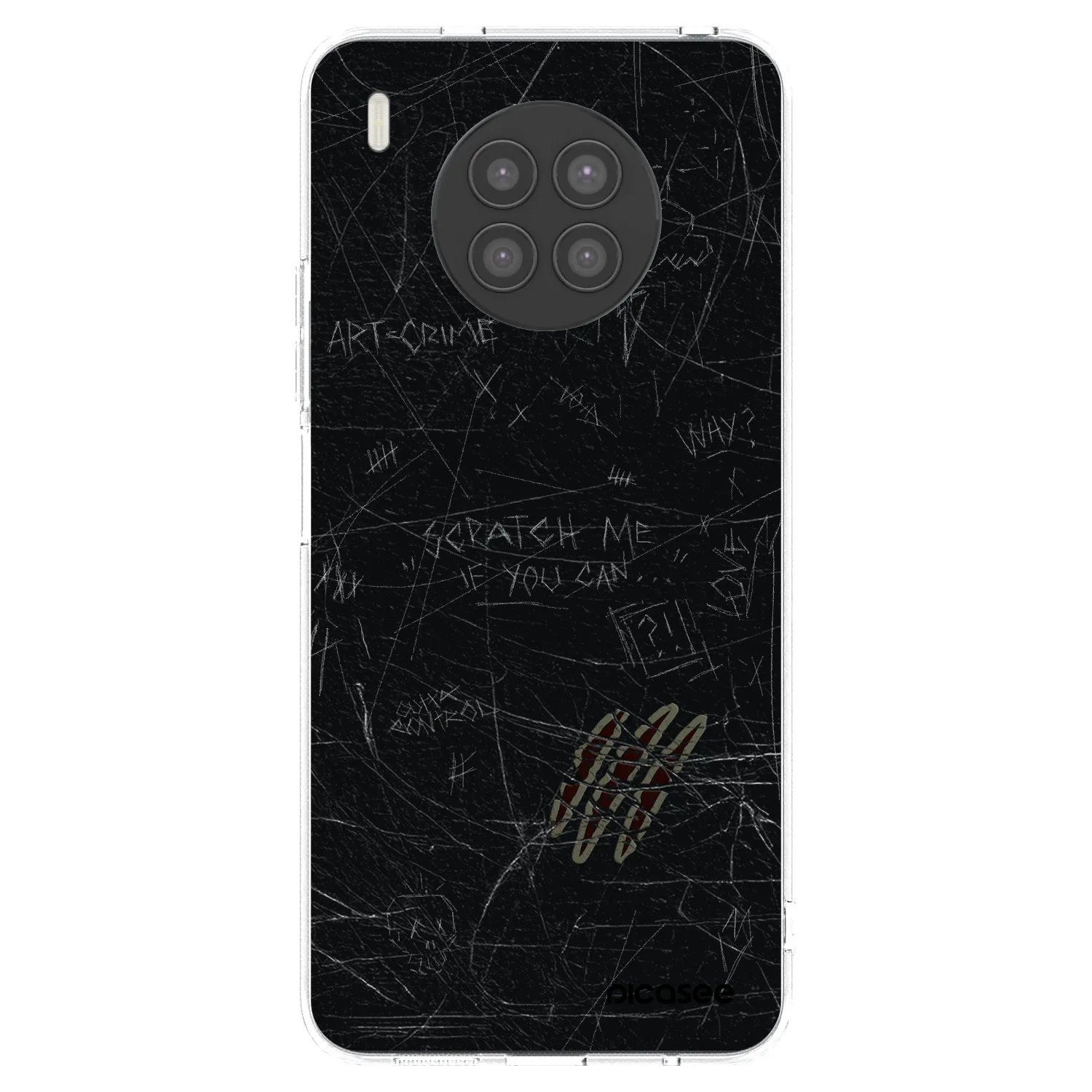 Picasee Huawei Nova 8i Hülle - Transparentes Silikon - SCRATCH