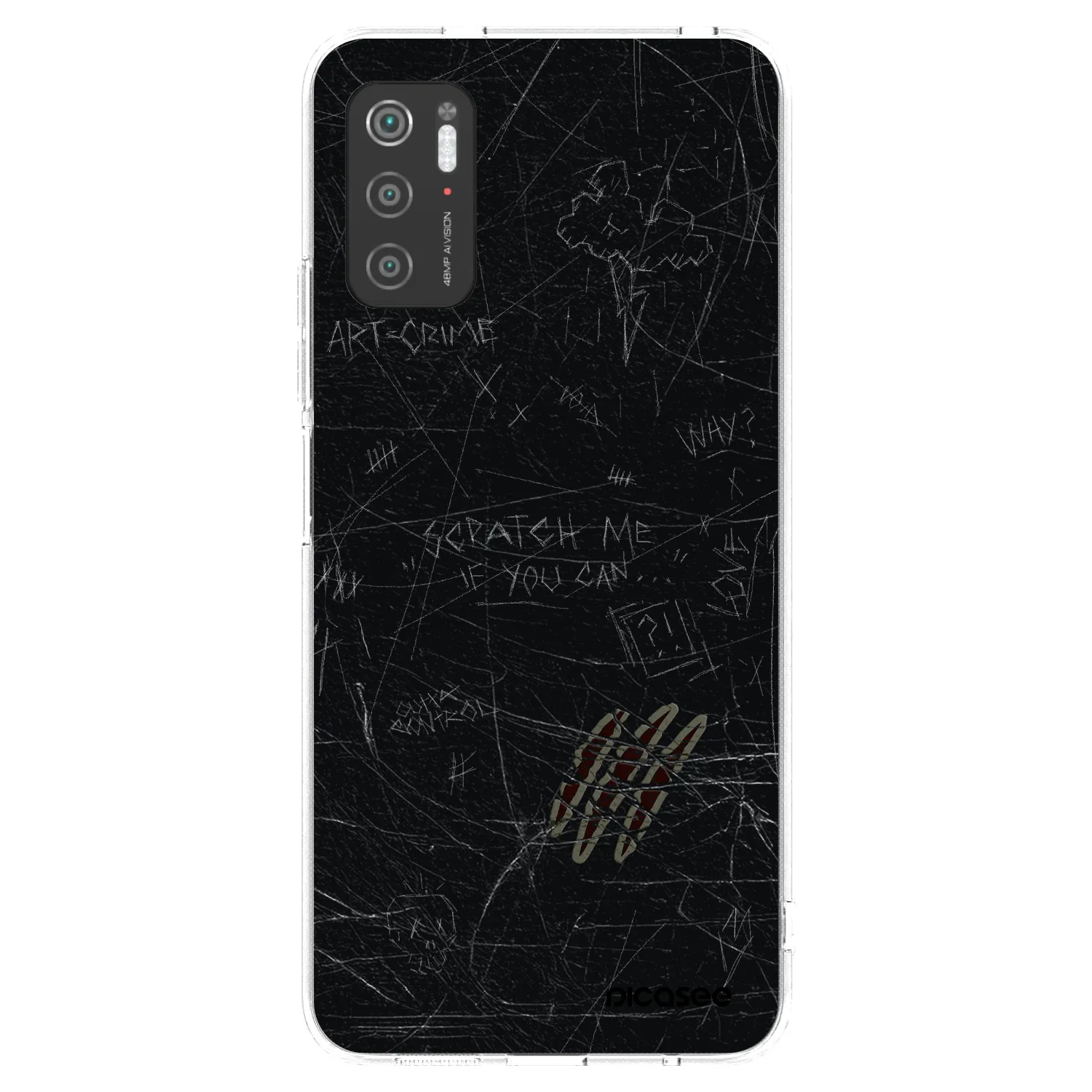 Picasee Xiaomi Poco M3 Pro 5G Hülle - Transparentes Silikon - SCRATCH