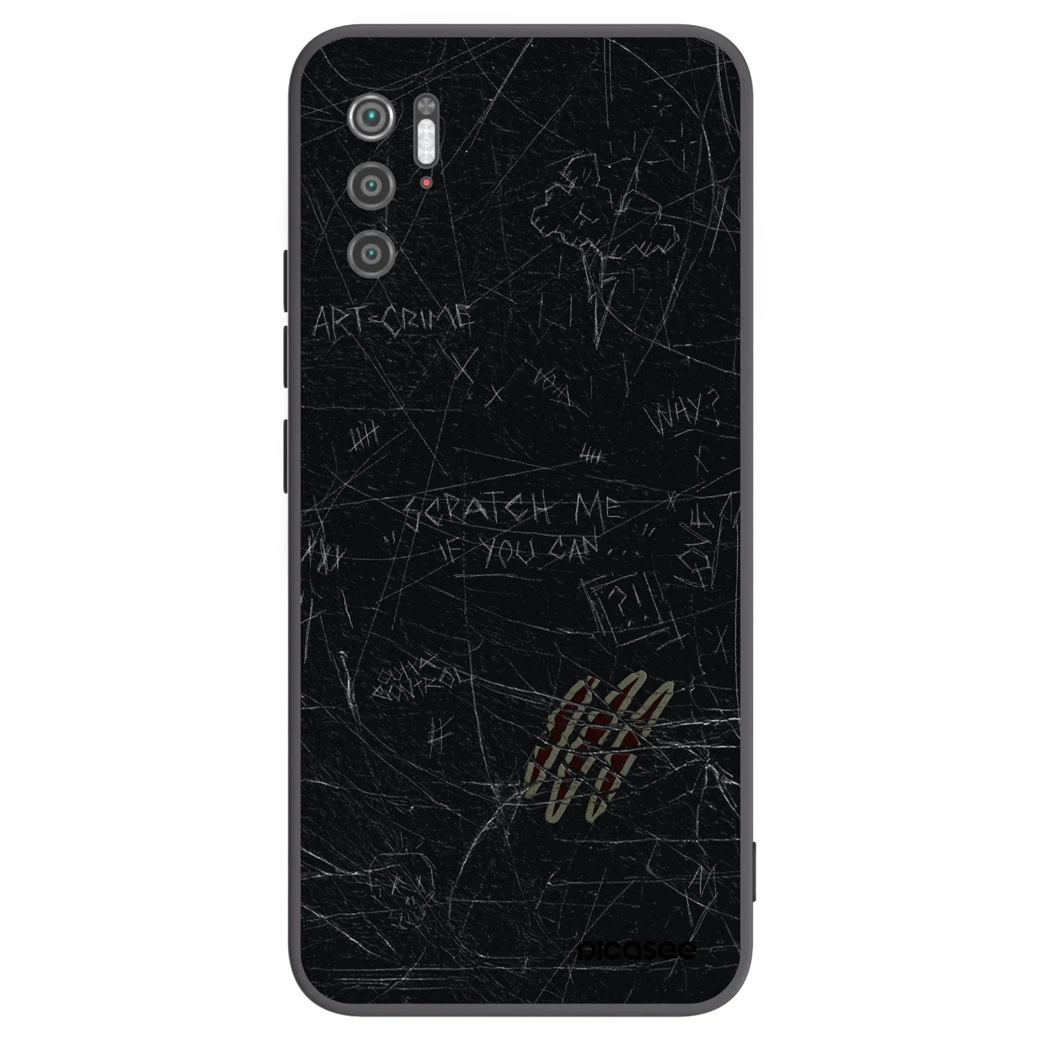 Picasee Xiaomi Poco M3 Pro 5G Hülle - Schwarzes Silikon - SCRATCH