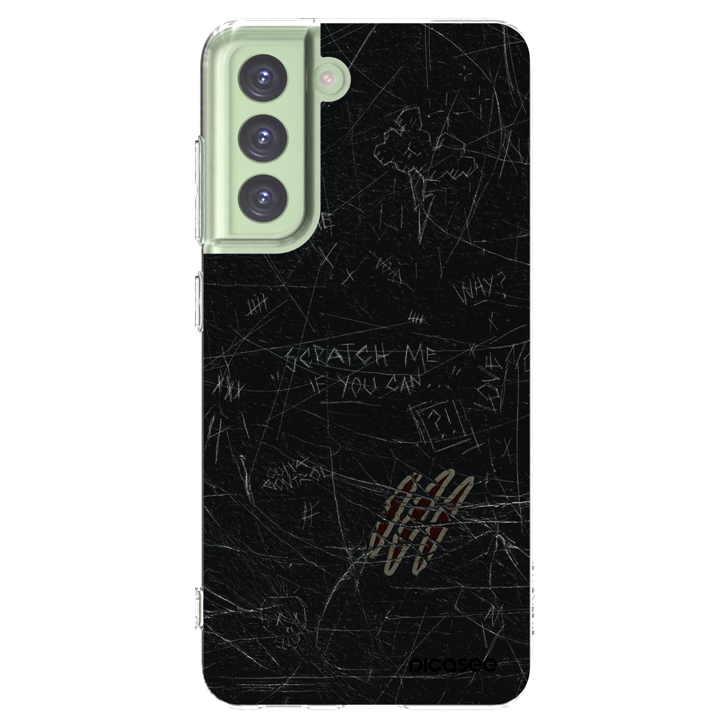 Picasee Samsung Galaxy S21 FE 5G Hülle - Transparentes Silikon - SCRATCH