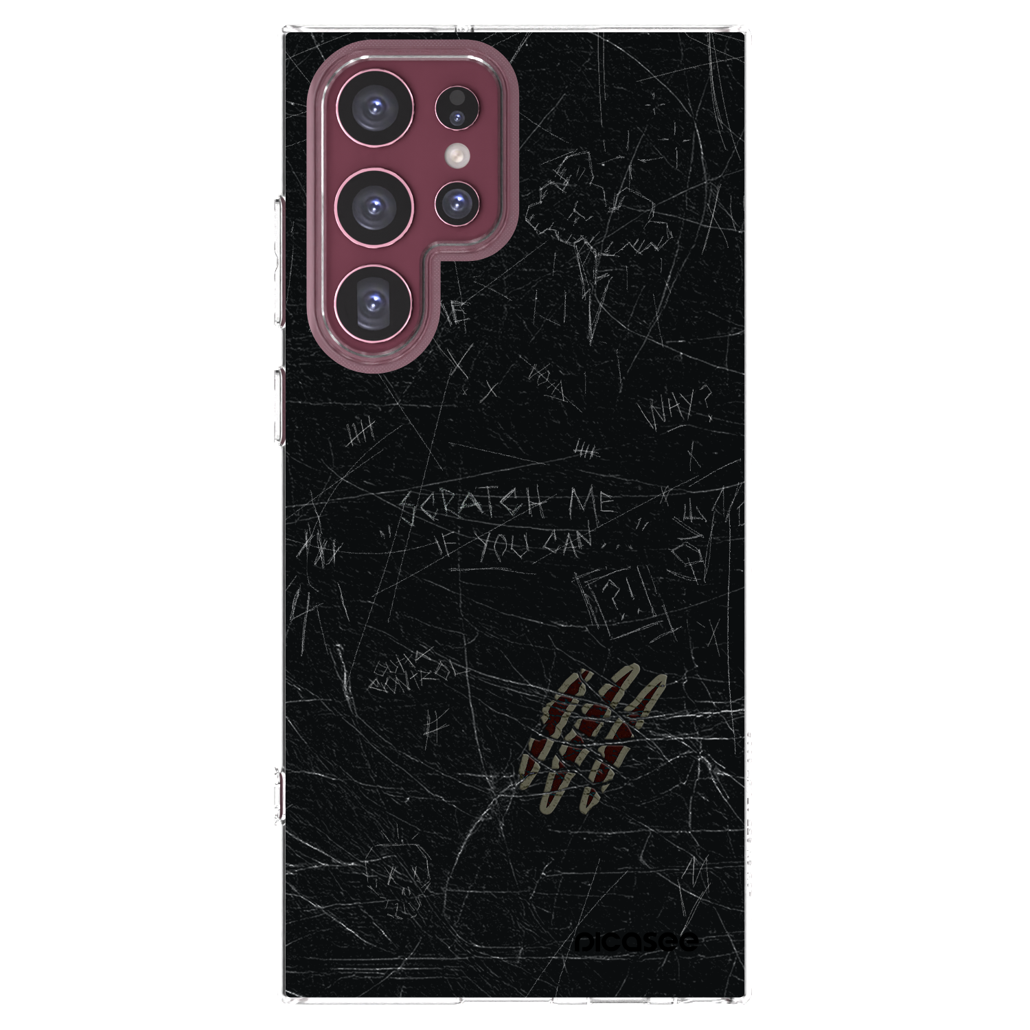 Picasee Samsung Galaxy S22 Ultra 5G Hülle - Transparentes Silikon - SCRATCH