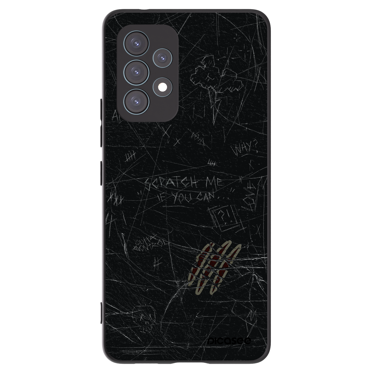 Picasee Samsung Galaxy A53 5G A536 Hülle - Schwarzes Silikon - SCRATCH