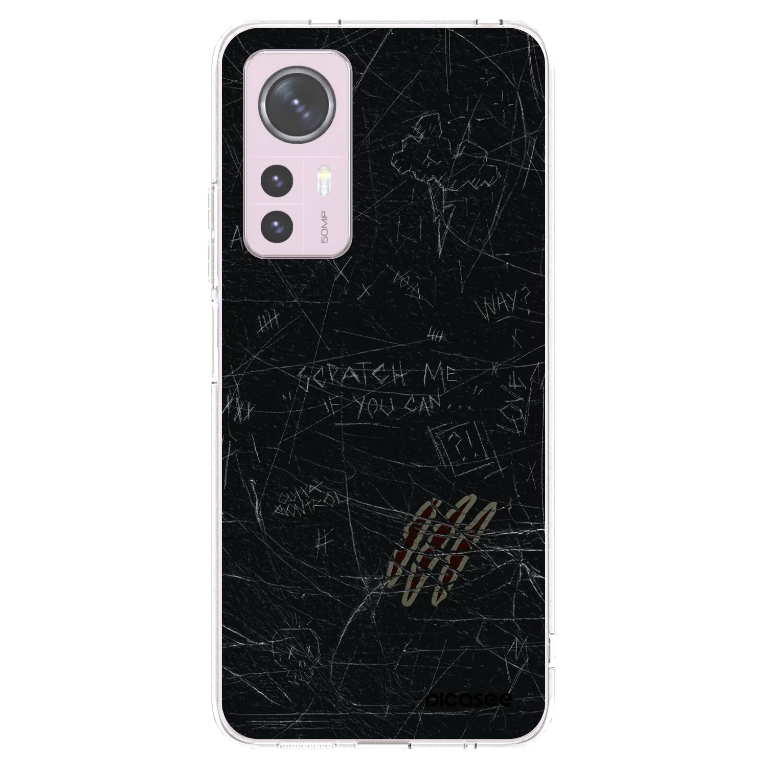Picasee Xiaomi 12 Hülle - Transparentes Silikon - SCRATCH