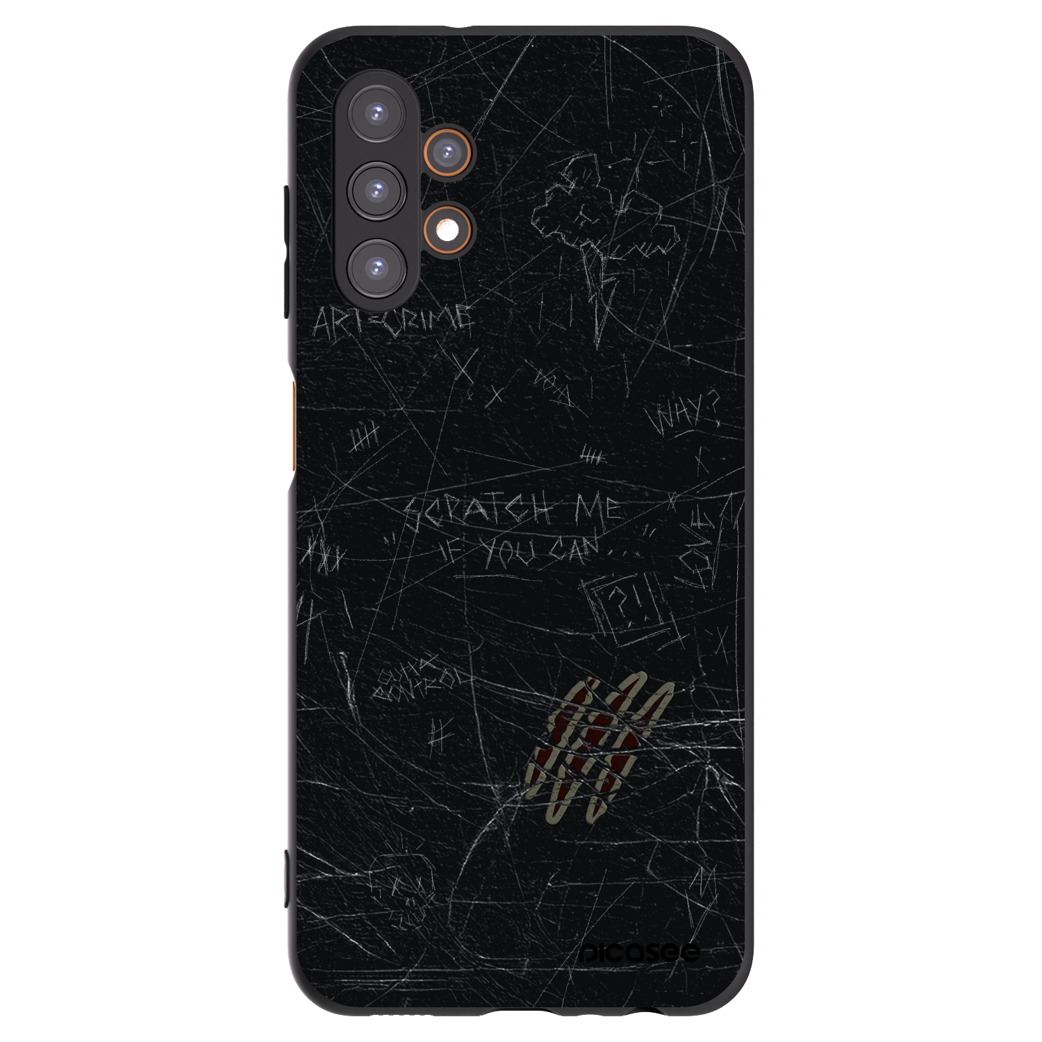 Picasee Samsung Galaxy A13 4G A135 Hülle - Schwarzes Silikon - SCRATCH