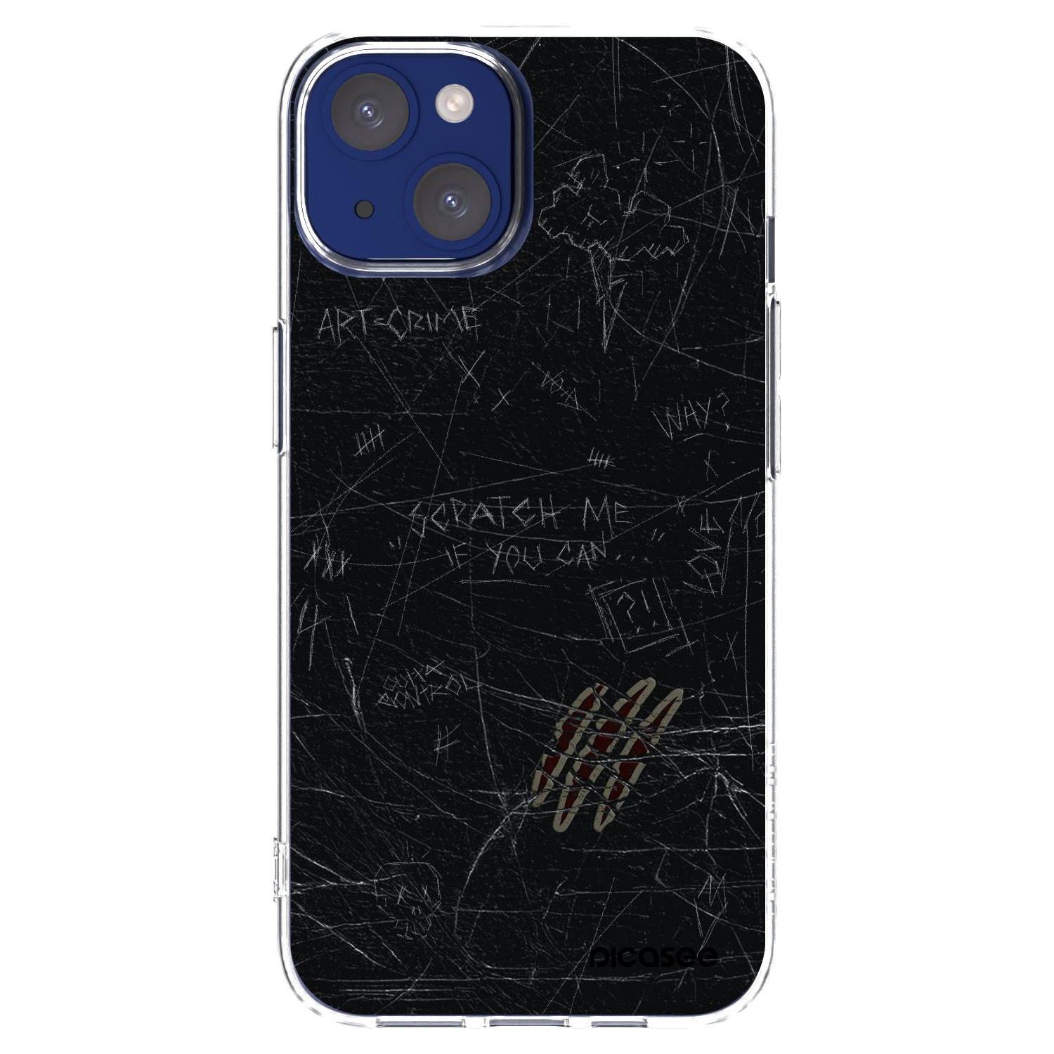 Picasee Apple iPhone 14 Hülle - Transparentes Silikon - SCRATCH