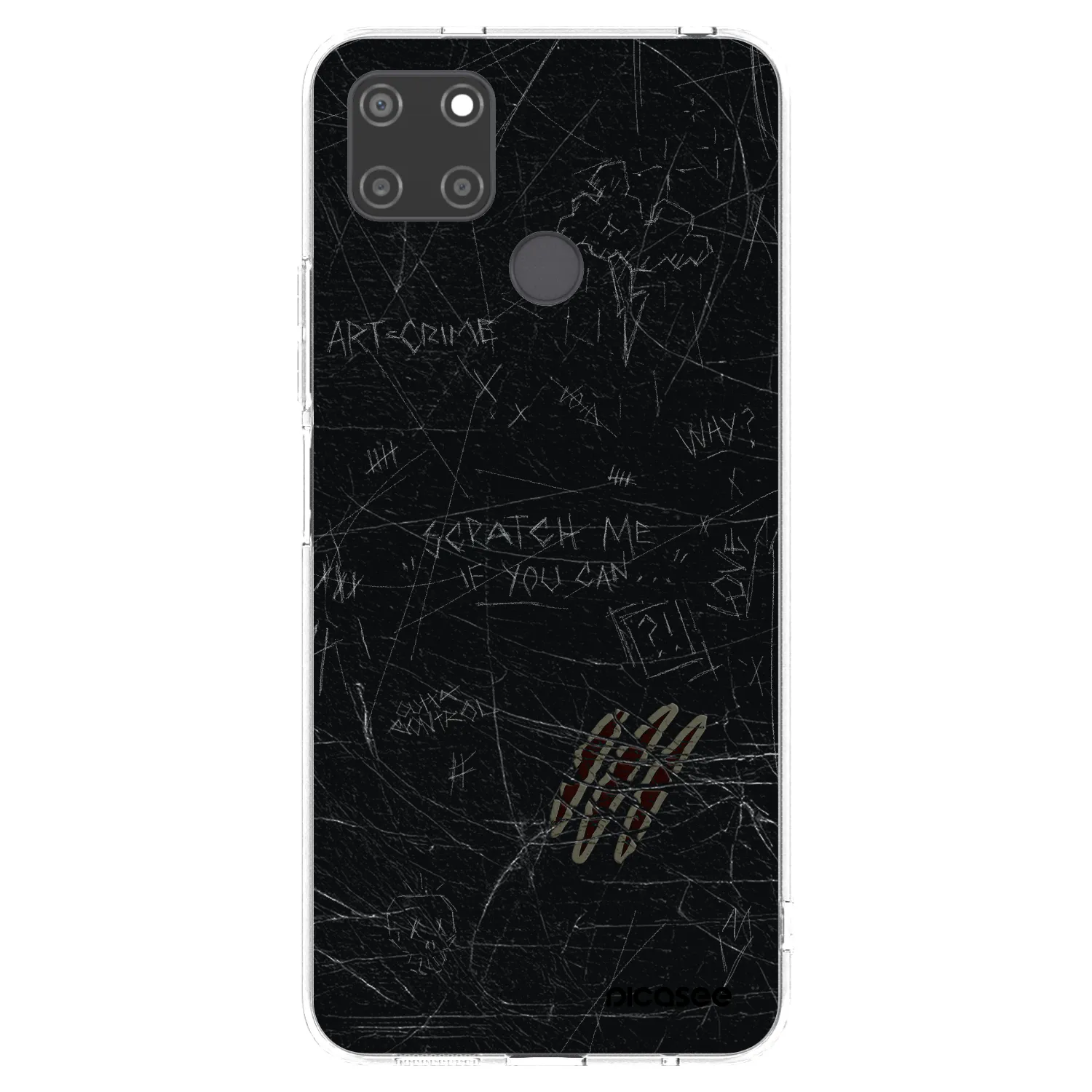 Picasee Realme C21Y Hülle - Transparentes Silikon - SCRATCH