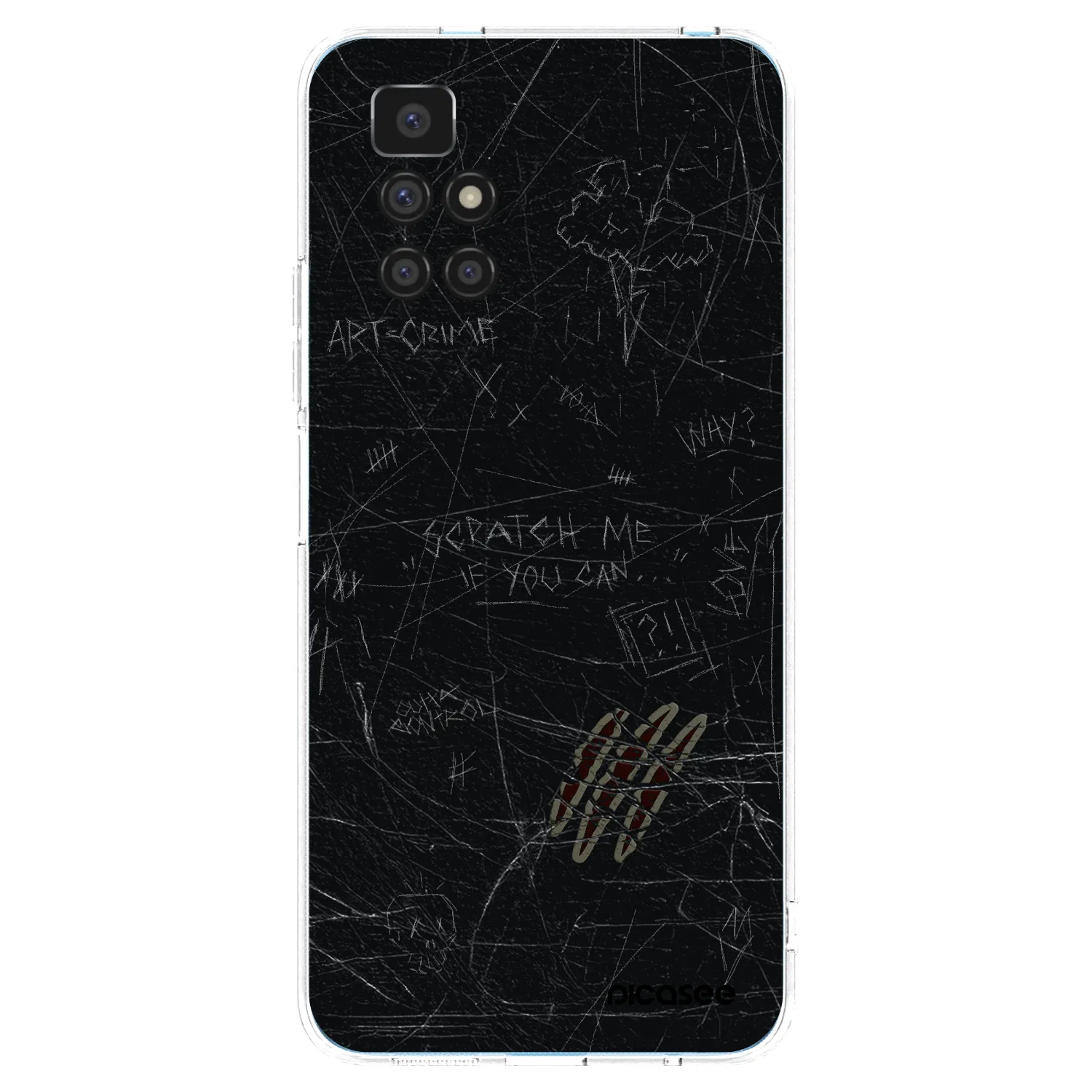 Picasee Xiaomi Redmi 10 (2022) Hülle - Transparentes Silikon - SCRATCH