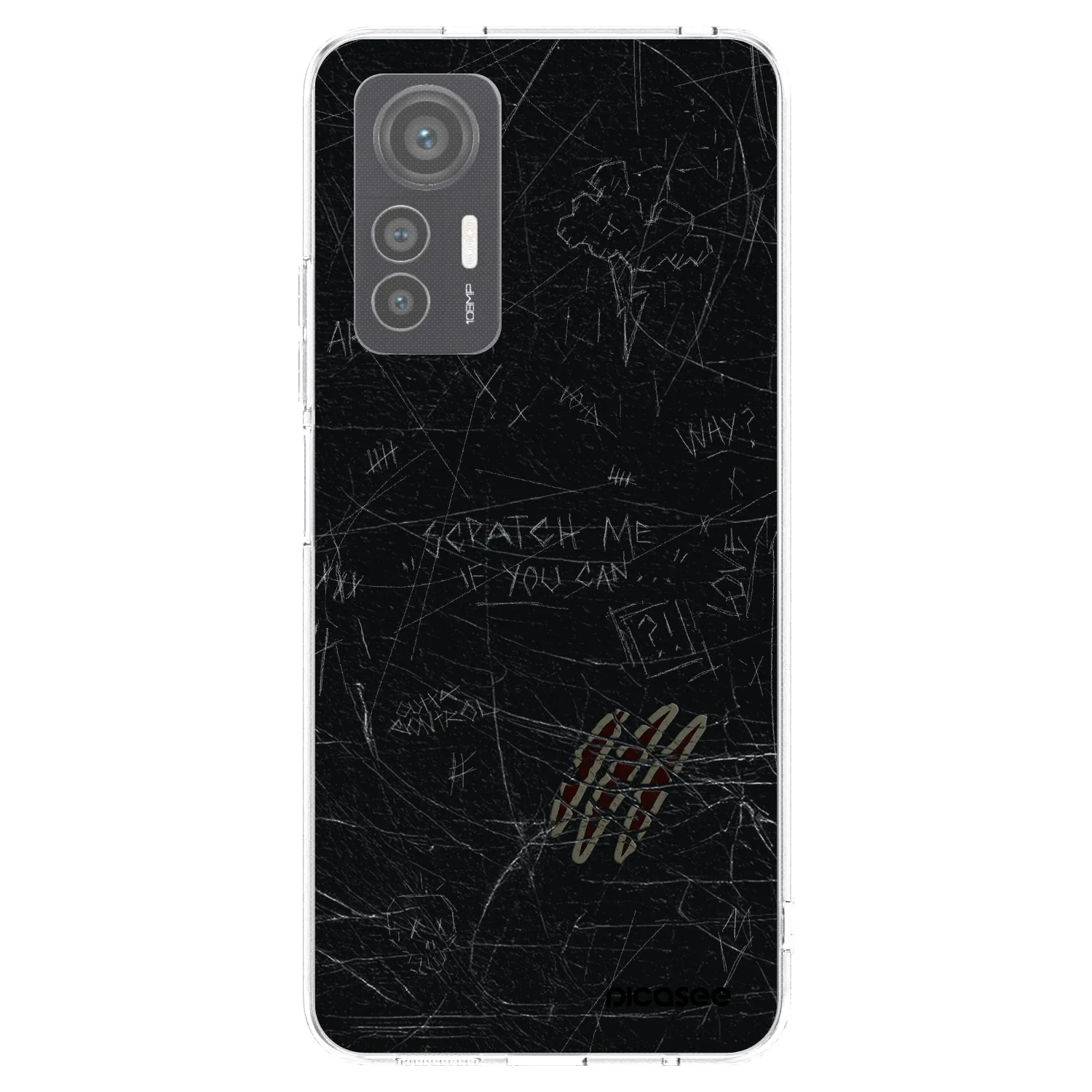 Picasee Xiaomi 12 Lite Hülle - Transparentes Silikon - SCRATCH