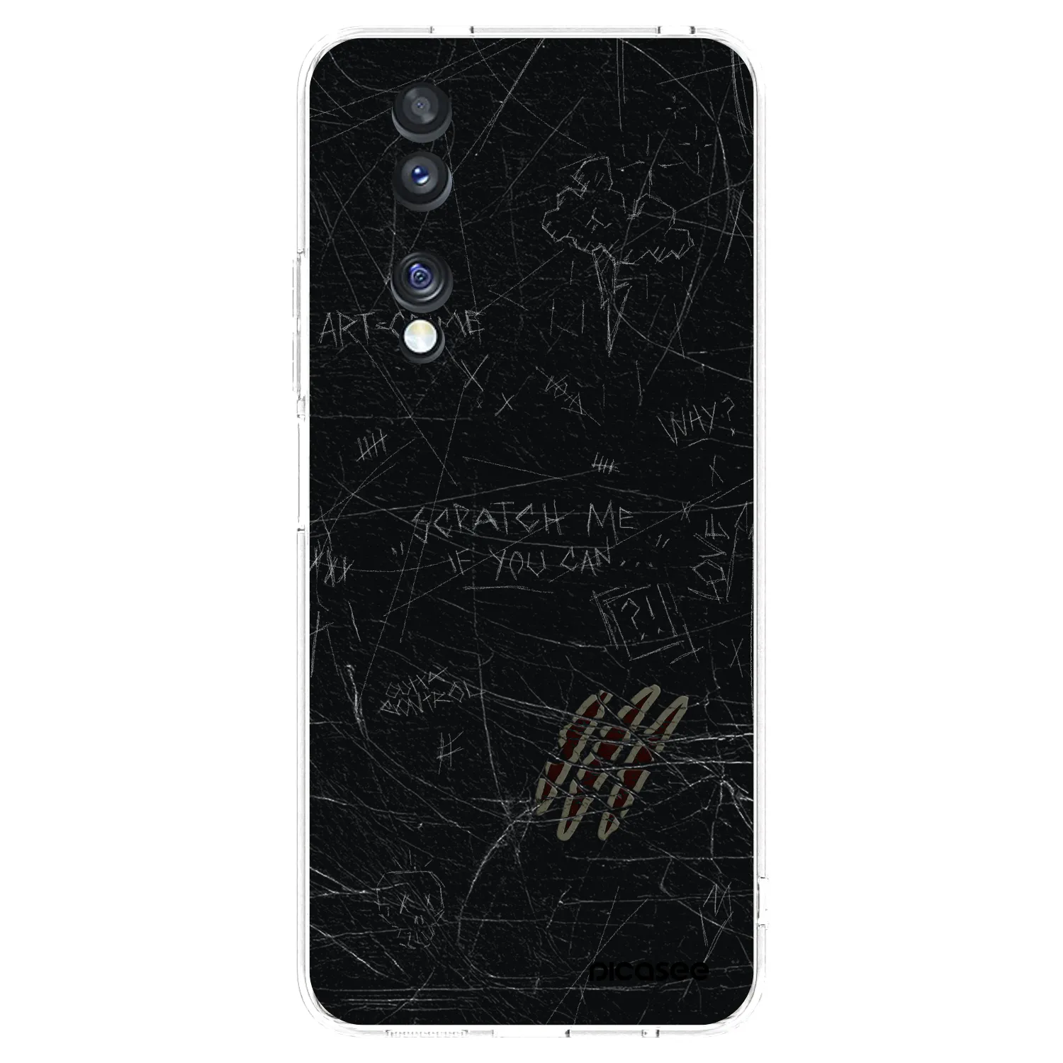 Picasee Honor 70 Hülle - Transparentes Silikon - SCRATCH