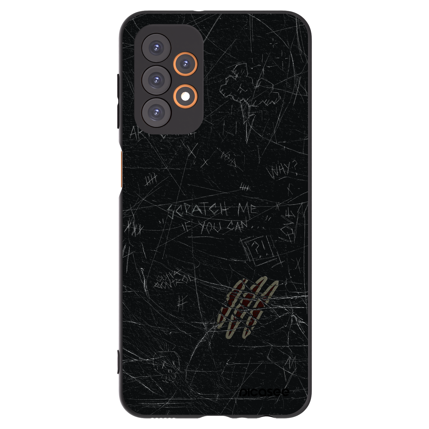 Picasee Samsung Galaxy A23 A236B 5G Hülle - Schwarzes Silikon - SCRATCH