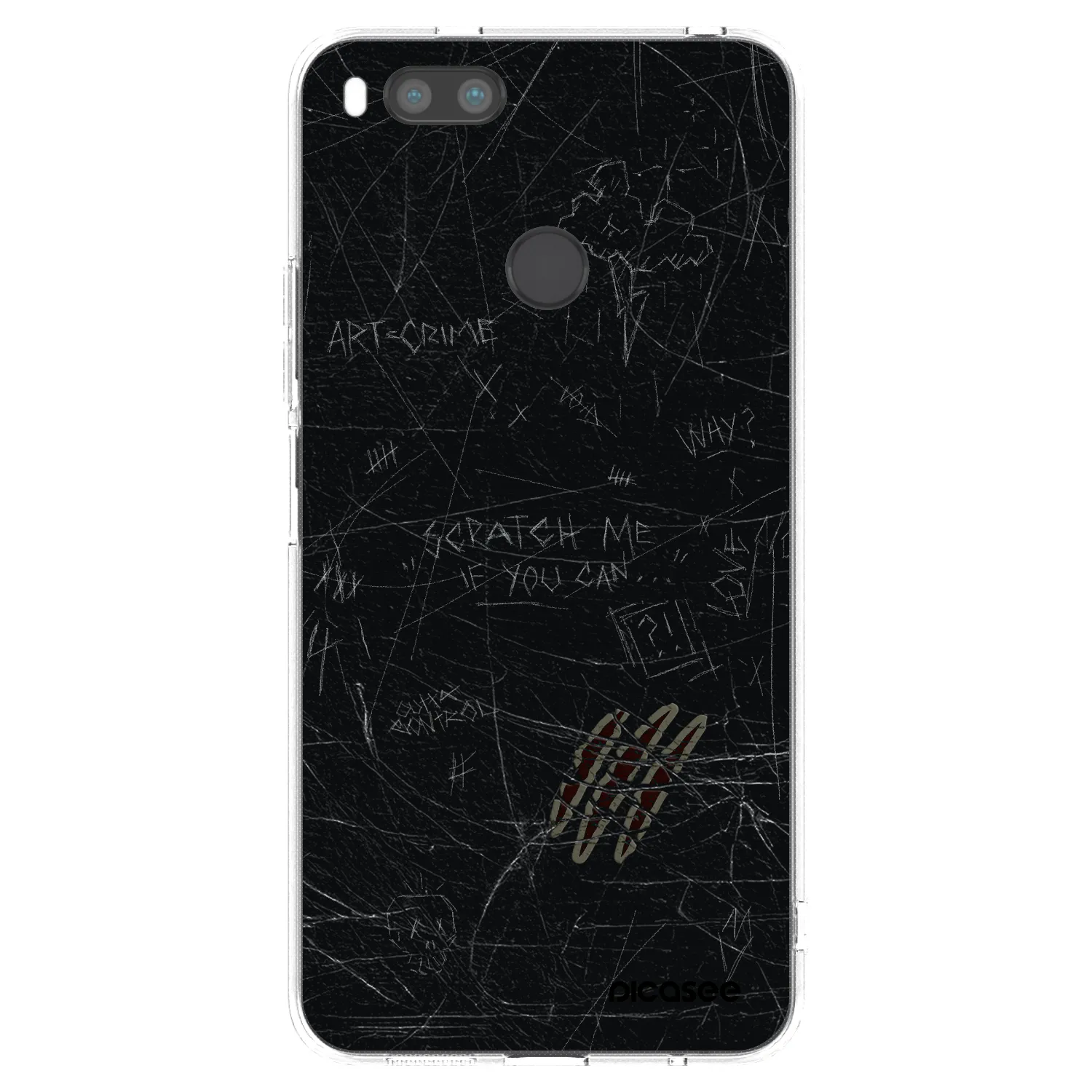 Picasee Xiaomi Redmi A1 Hülle - Transparentes Silikon - SCRATCH