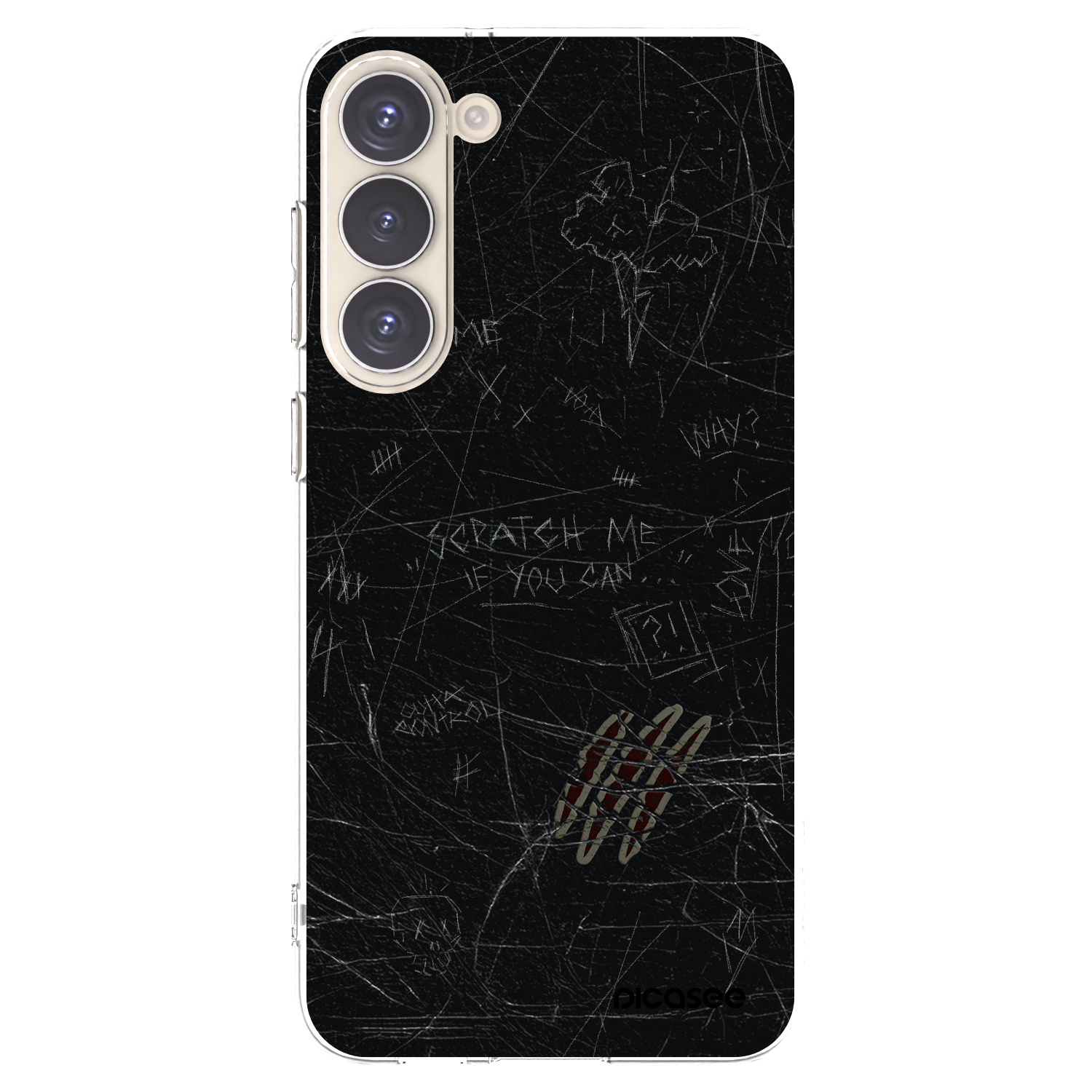 Picasee Samsung Galaxy S23+ 5G Hülle - Transparentes Silikon - SCRATCH