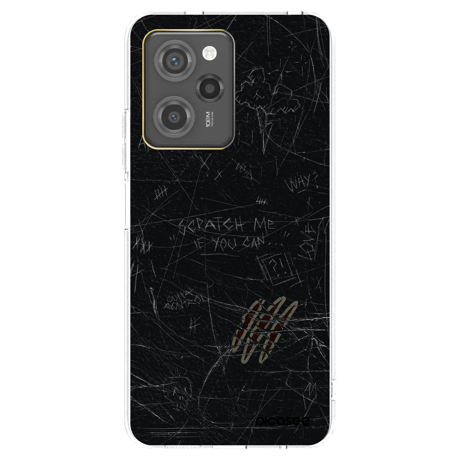 Picasee Xiaomi Poco X5 Pro Hülle - Schwarzes Silikon - SCRATCH